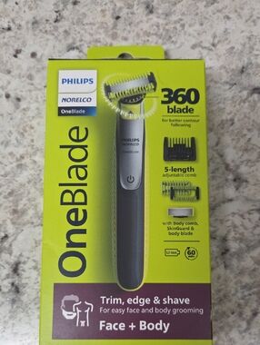 Philips OneBlade Trimmer – Lime Green and Black